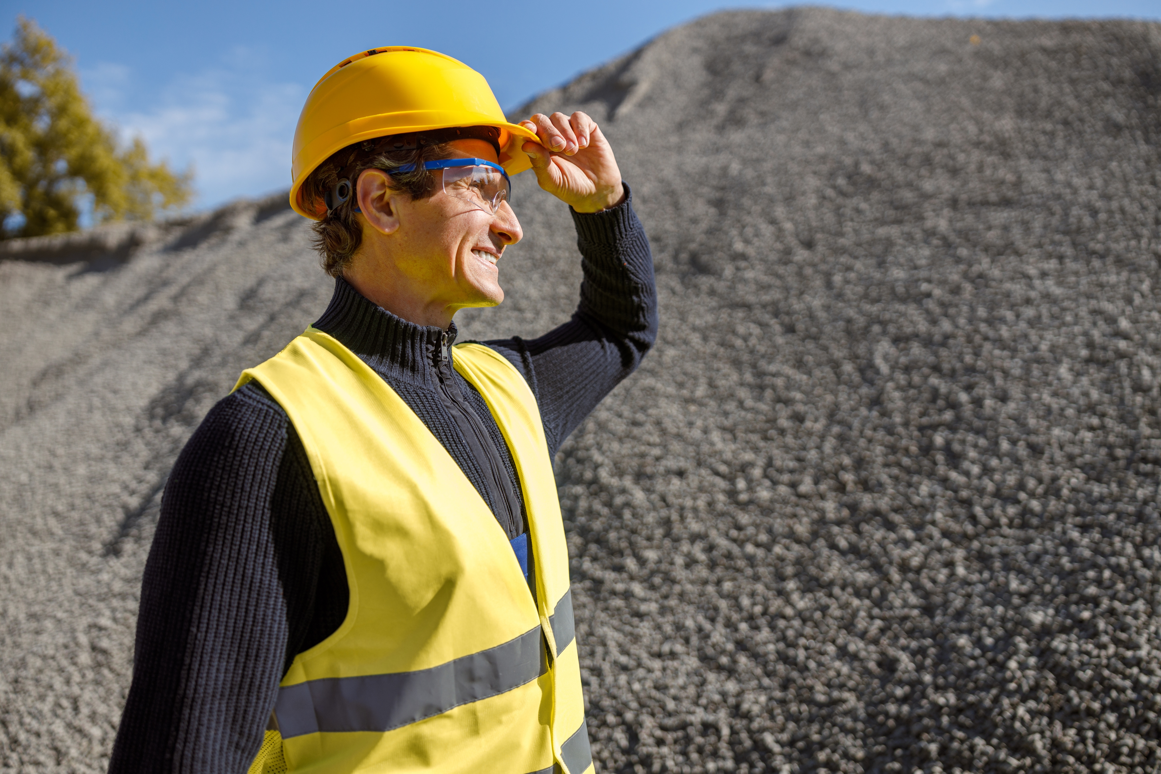 An aerial image of a mine